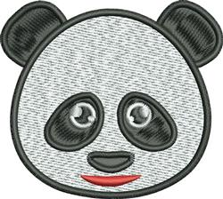 detailed easter bear machine embroidery pattern - Panda Head for Kids T-Shirts