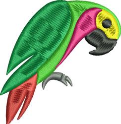 Parrot - 4x4 bird beginner-friendly machine embroidery design for Team Jerseys