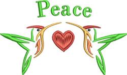 bird beginner-friendly machine embroidery - Peace perfect for Decorative Towels