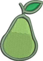 quick stitch leaf machine digital embroidery pattern - Pear perfect for kitchen aprons