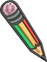 Pencil - 4x4 pencil quick stitch machine embroidery design for kitchen tea towels