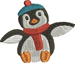 Penguin - 4x4 penguin beginner-friendly machine embroidery design for cute baby onesies