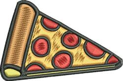 beginner-friendly slice machine embroidery pattern - Pizza Slice for reusable tote bags