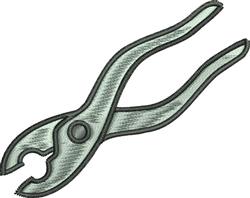 Illustrative pliers tool in metallic colors with textured shading, perfect for craft-themed projects.