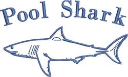 shark beginner-friendly machine embroidery - Pool Shark perfect for kitchen tea towels