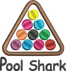 beginner-friendly shark machine embroidery pattern - Pool Shark for Personalized Pool Accessories