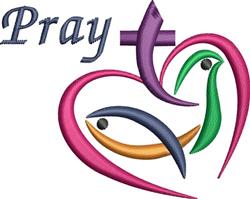 beginner-friendly bird machine embroidery pattern - Pray perfect for Party Decor
