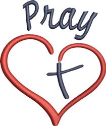 heart quick stitch machine embroidery - Pray perfect for decorative pillow covers