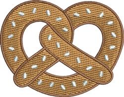 Pretzel - 4x4 pretzel beginner-friendly embroidery design for decorative pillow covers