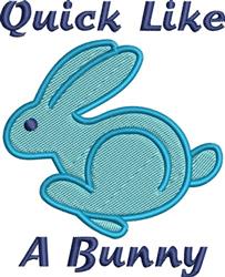 detailed bunny rabbit machine embroidery pattern - Quick Like Bunny for decorative pillow covers
