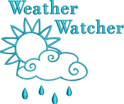 beginner-friendly sunflower machine embroidery pattern - Rain Cloud Outline for Backpacks