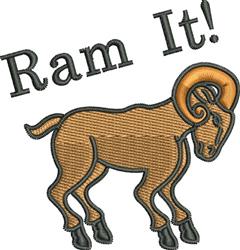 Ram It - 4x4 ram detailed machine embroidery design perfect for reusable tote bags