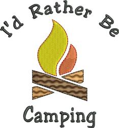 camping beginner-friendly machine embroidery - Rather Be Camping for kitchen aprons