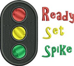 Ready Set Spike - 4x4 spike detailed machine embroidery design for Beach Towels