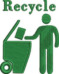 beginner-friendly recycle machine embroidery pattern - Recycle for Outdoor Blankets