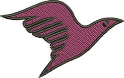 Red Bird - 4x4 bird beginner-friendly embroidery design for patchwork quilt blocks
