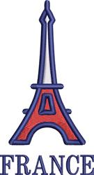 tower beginner-friendly machine embroidery - Red & White Eiffel Tower for decorative pillow covers