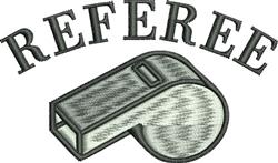 beginner-friendly whistle machine embroidery pattern - Referee Whistle for Caps