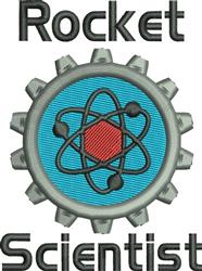 Rocket Scientist - 4x4 scientist detailed machine embroidery design for kitchen aprons