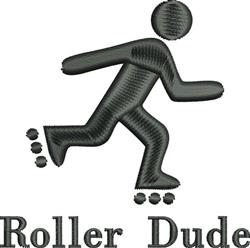 beginner-friendly dude machine embroidery pattern - Roller Dude perfect for Hoodies