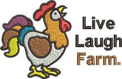 detailed bird machine digital embroidery pattern - Rooster perfect for kitchen aprons