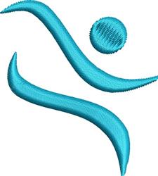 quick stitch logo machine embroidery pattern - Running Logo perfect for Running Gear