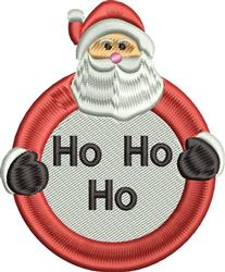 Santa Circle - 4x4 Santa Claus detailed embroidery design for Christmas Stockings