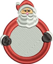 Santa Circle - 4x4 Santa Claus beginner-friendly embroidery design for Christmas Stockings