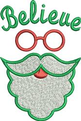 Santa Claus beginner-friendly machine embroidery - Santa perfect for reusable tote bags