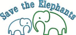 elephant beginner-friendly machine embroidery - Save Elephants for Awareness Campaign Items
