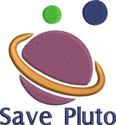 beginner-friendly pluto machine embroidery pattern - Save Pluto for patchwork quilt blocks