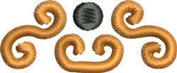 quick stitch scroll machine embroidery pattern - Scroll 9 perfect for nursery decor