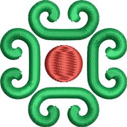 decoration beginner-friendly machine embroidery - Scroll Block Decoration for patchwork quilt blocks