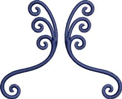quick stitch decoration machine embroidery pattern - Scroll Decoration for festive table runners