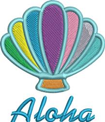 Sea Shell Aloha - 4x4 aloha beginner-friendly embroidery design for reusable tote bags