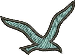 bird quick stitch machine digital embroidery - Seagull perfect for reusable tote bags