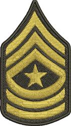 detailed star machine embroidery pattern - Sergeant Major Army perfect for Jackets