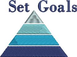 beginner-friendly goal machine embroidery pattern - Set Goals for decorative wall hangings