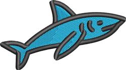 beginner-friendly shark machine embroidery pattern - Shark for kitchen tea towels