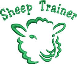 beginner-friendly trainer machine embroidery pattern - Sheep Trainer for reusable tote bags