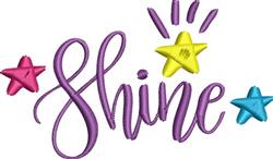 beginner-friendly star machine embroidery pattern - Shine for reusable tote bags