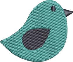 Simple Bird - 4x4 bird beginner-friendly embroidery design for cute baby onesies