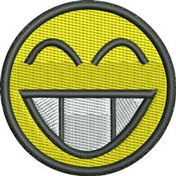 Smiley Face - 4x4 face beginner-friendly embroidery design for reusable tote bags