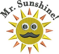 Cheerful smiling sun with a playful mustache, vibrant yellow and orange rays, perfect for summer decor.