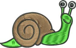 Snail - 4x4 snail beginner-friendly machine embroidery design for kitchen tea towels