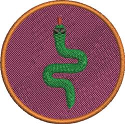 snake beginner-friendly machine embroidery - Snake perfect for patchwork quilt blocks