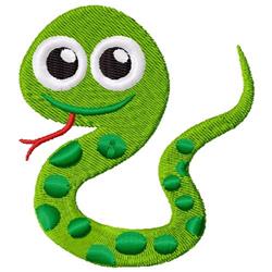 detailed snake machine digital embroidery pattern - Snake perfect for cute baby onesies