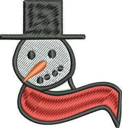 Snowman - 4x4 snowman beginner-friendly machine embroidery design for Athletic gear