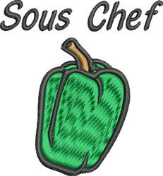 Sous Chef - 4x4 chef beginner-friendly embroidery design for decorative pillow covers