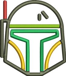 beginner-friendly star machine embroidery pattern - Space Trooper for Embroidered Patches